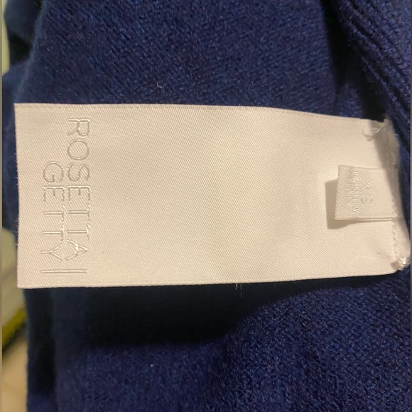 Rosetta Getty wool and cashmere high-low duster royal blue xs - Picture 4 of 4